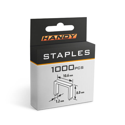10443 • Tűzőkapocs - 1,2 x 10,6 x 8 mm - 1000 db