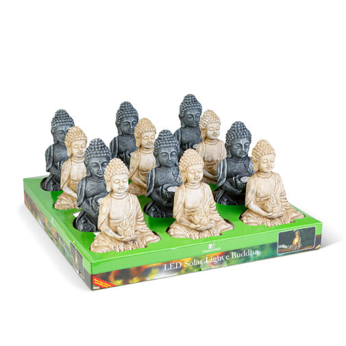 11269 • Szolár Buddha - 1 LED - 12,5 x 8,5 x 19 cm - 2 féle
