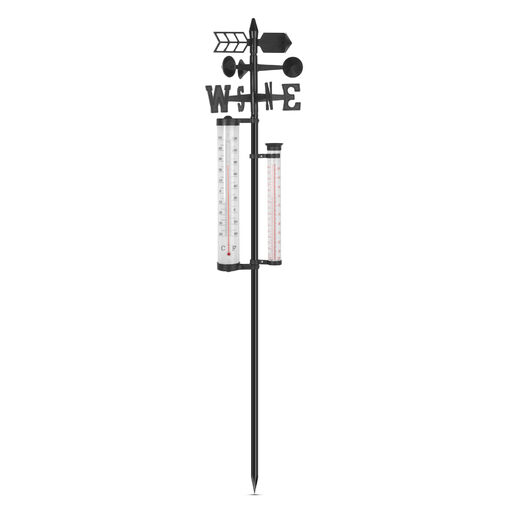 11278 • Kerti időjárás állomás - hőmérő, esőmérő, szélmérő - 145 cm