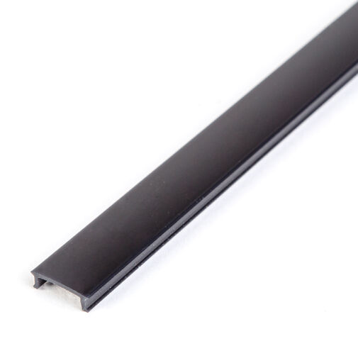 41010M2-BK • LED aluminium profil takaró búra - fekete - 2000mm (41010/41011hez)