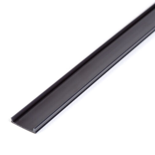 41011M1-BK • LED aluminium profil takaró búra - fekete - 1000 mm (41011A1-hez)