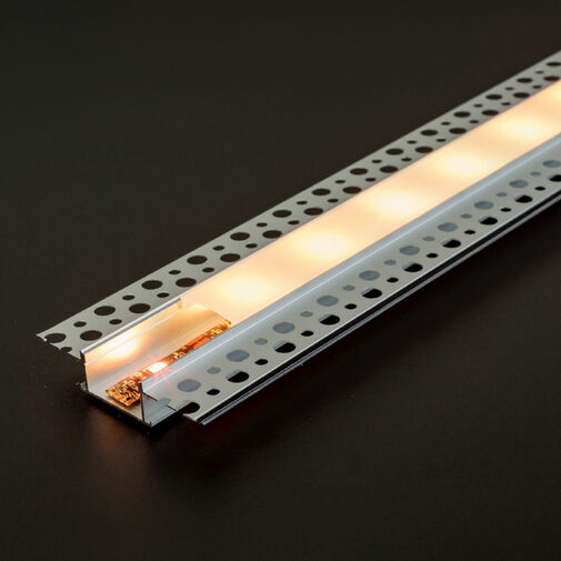 41026A1 • LED aluminium profil sín - vakolható, gipszkartonba süllyeszthető - 1000 x 58 x 13 mm