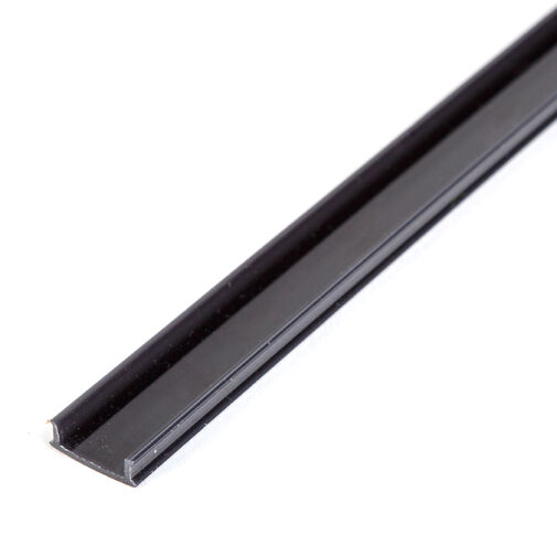41026M1-BK • LED aluminium profil takaró búra - fekete - 1000 mm (41026A1-hez)