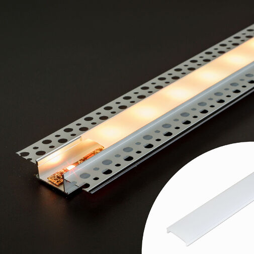41026M1 • LED alumínium profil takaró búra - opál - 1000 mm (41026A1-hez)
