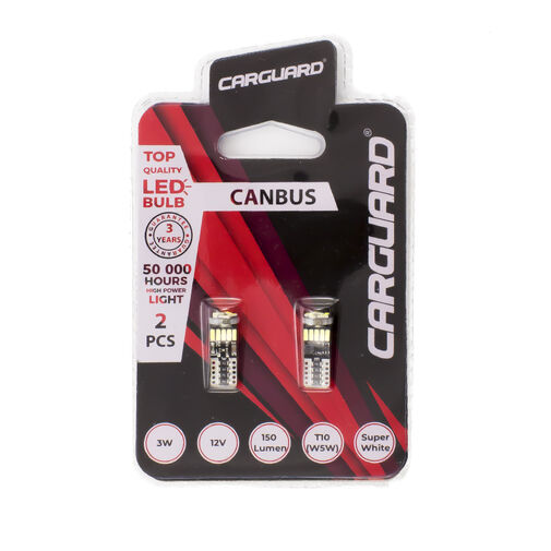 50774 • Autós LED - CAN127 - T10 (W5W) - 150 lm - can-bus - SMD 3W - 2 db / bliszter