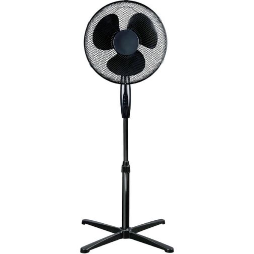 51102 • Állóventilátor - 40 cm - 45W - 3 sebesség - oszcilláló - fekete - 220-240V AC