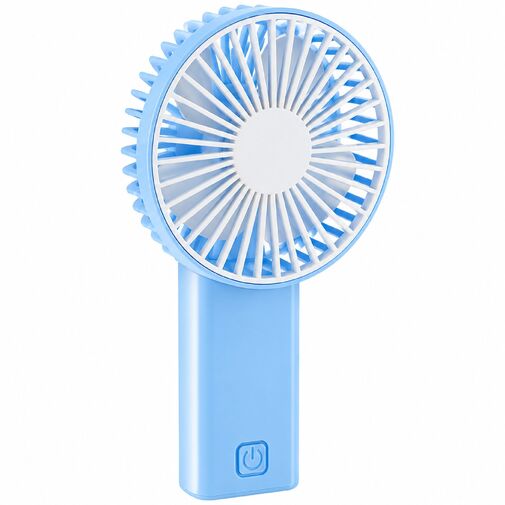 51106 • Kézi ventilátor - összehajtható - 2 x AA - 16 x 8,3 x 4,3 cm - kék/fehér