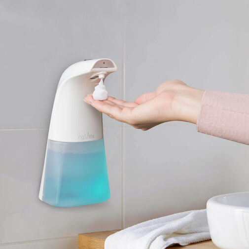 51123A • Automata habszappanadagoló - 250 ml - álló / falra akasztható - USB + elemes