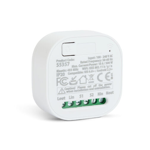 55357 • Smart-Kinetic kapcsoló vezérlőegység - 100-240 V AC, max 15A - Amazon Alexa, Google Home
