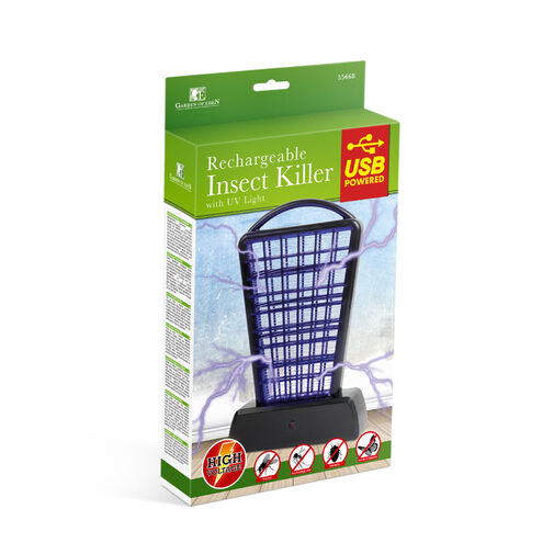 55668 • Asztali UV rovarcsapda - akkumulátoros és USB-s, fekete