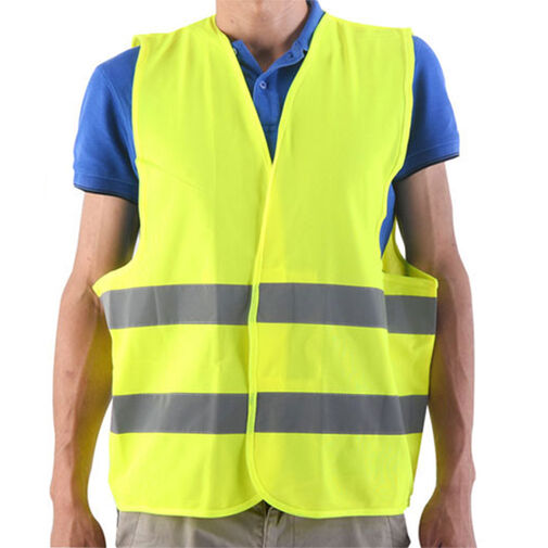55897D • Fényvisszaverő biztonsági mellény – 2. osztály, sárga – EN ISO 20471 tanúsítvánnyal