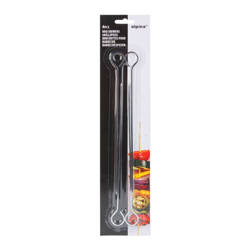 56289B • Grill nyárs - fém - 24 cm - 4 db / csomag