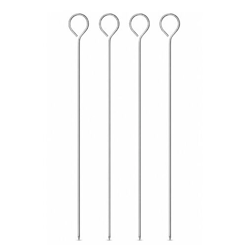56289B • Grill nyárs - fém - 24 cm - 4 db / csomag