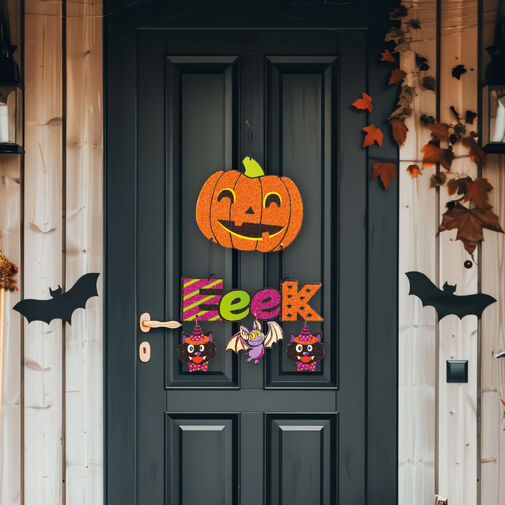 56581 • Halloween-i dekoráció - tök  - akasztható - 45 x 23 cm