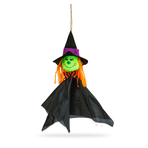56594A • Halloween-i dekoráció - felakasztható - boszorkány - 48 x 44 cm