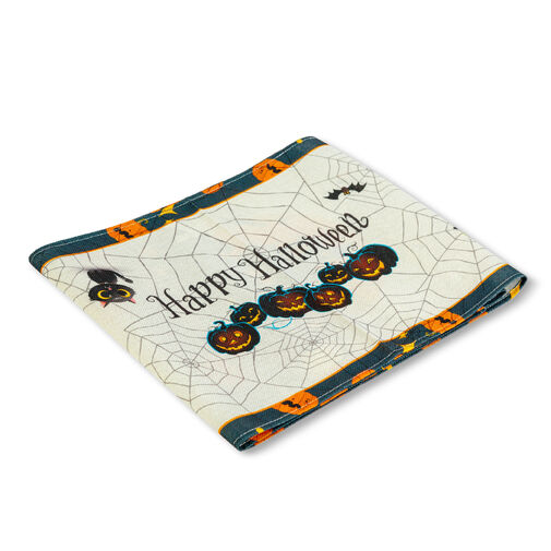 56595A • Halloween-i dekoráció - asztalterítő futó - halloween-i motívumokkal - 184 x 33 cm
