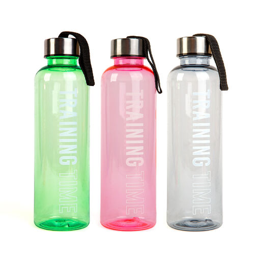 57216 • Sport kulacs - műanyag, átlátszó - 550 ml - 3 színben
