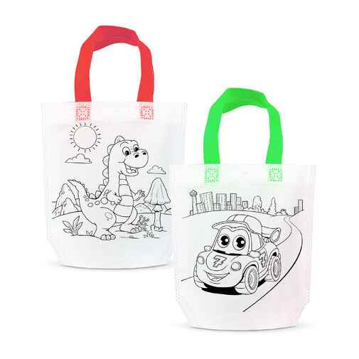 57318D • Színezhető ajándéktáska - 4 filccel - 24 x 22 cm - 2 féle