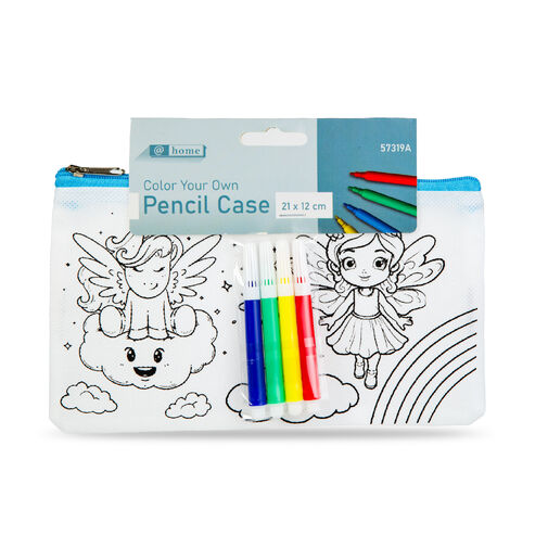 57319A • Színezhető tolltartó - 4 filccel - 21 x 12 cm - 3 féle