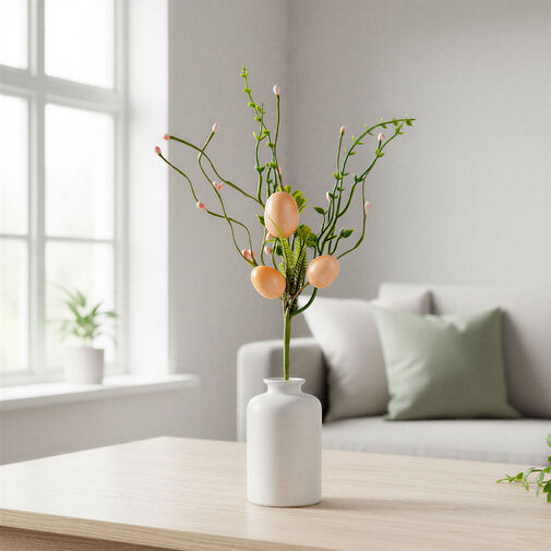 57926A • Húsvéti tojásfa ág - rózsaszín - 28 x 16 cm