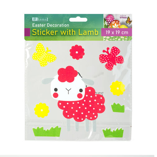 57948A • Húsvéti dekoráció - habmatrica - bárányos - 19 x 19 cm