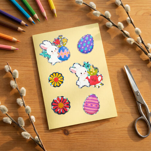 57978 • Húsvéti dekormatrica - többféle - 20,7 x 13,9 cm