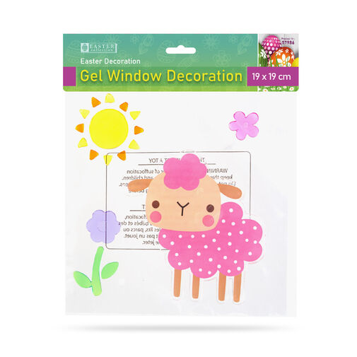 57986 • Húsvéti dekoráció - zselés ablakdekor - 19 x 19 cm - többféle