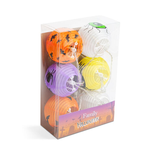 58155 • Halloween-i lampion fényfüzér - 7,5 x 110 cm - 2 x AA elemes