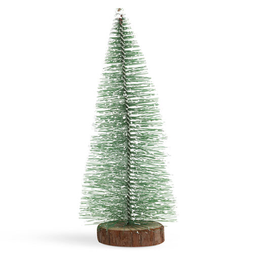 58269C • Mini dekor műfenyő - 30 cm - havas, zöld