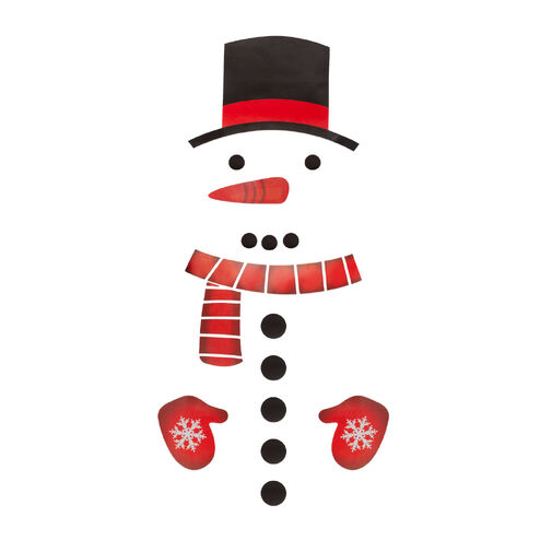 58532 • Karácsonyi matrica szett - hóember - 40 x 70 cm