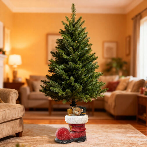 58594 • Karácsonyfatalp - csizma - műkő - 35,5 x 22,4 x 45,5 cm