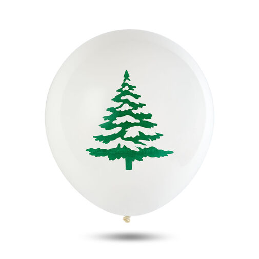 58754B • Lufi szett - piros, fehér, zöld, karácsonyi motívumokkal - 10 db / csomag