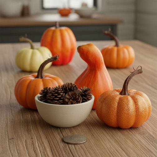 59013 • Őszi dekoráció - tök - 6 féle - műanyag