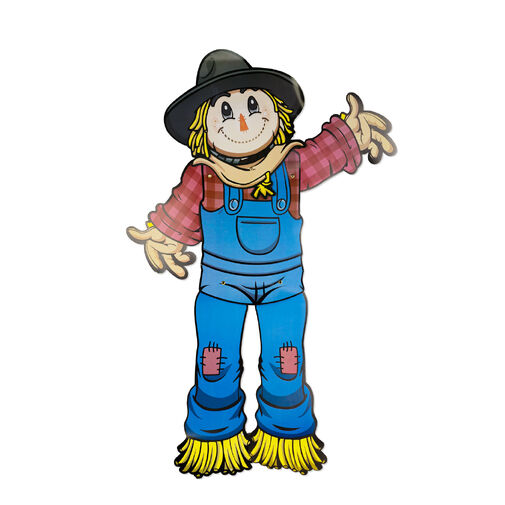 59020 • Őszi dekoráció - Madárijesztő - mozgatható végtagokkal - papír - 91,4 cm