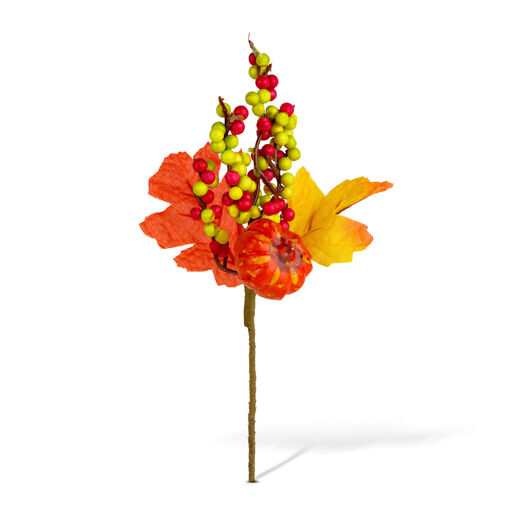 59022 • Őszi dekoráció - tök, bogyó, falevél - 24 cm - 2 db / csomag