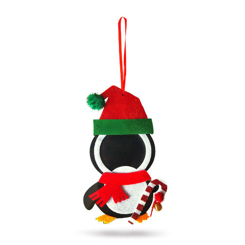 59730 • Karácsonyi fénykép dekoráció - filc - csengettyűvel - akasztható - 13 x 17 cm - 3 féle