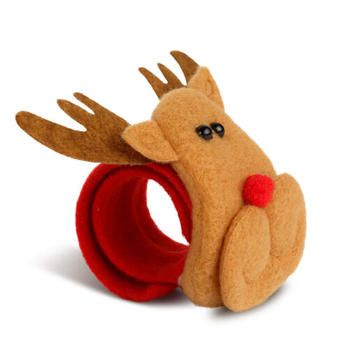 59737C • Karácsonyi dekoráció - karkötő, kontykészítő - rénszarvas - 21 x 8 cm