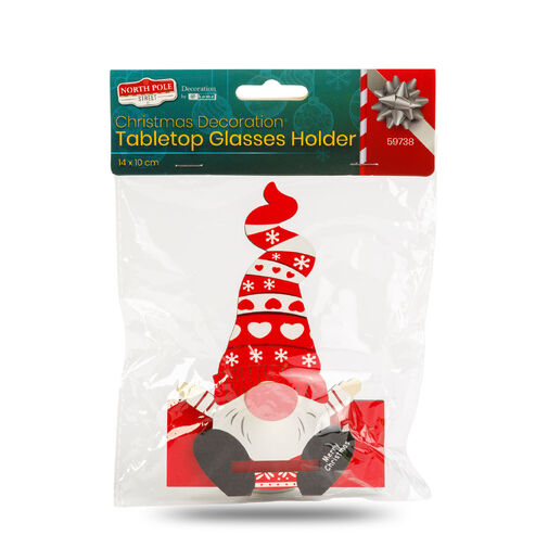 59738 • Karácsonyi dekoráció - asztali szemüvegtartó - 14 x 10 cm - 4 féle