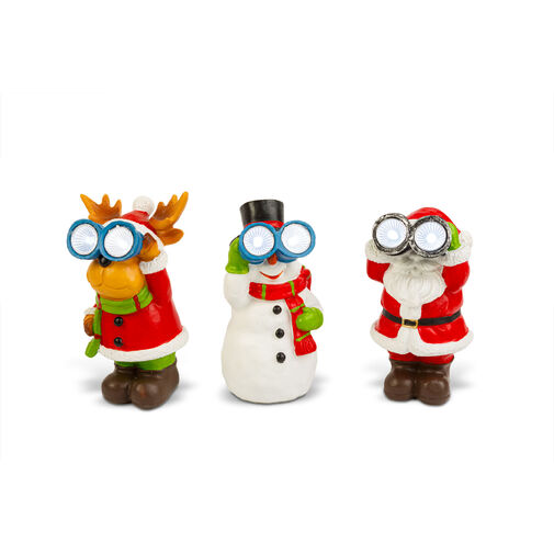 59763 • Szolár karácsonyi dekoráció - hidegfehér - 3 féle - 8 x 7,5 x 14 cm