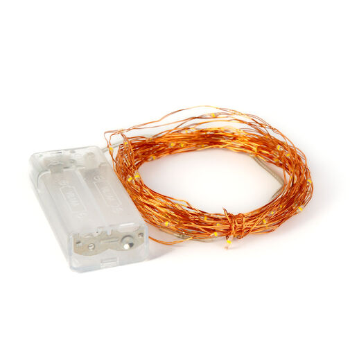 59765 • Fényfüzér - melegfehér - 100 x microLED - 10 m - 2 x AA