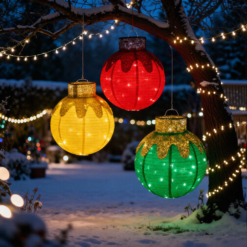 59772B • Világító dekoráció - gömbdísz - 60 LED - 60 x 83 cm - zöld - 100-200V AC