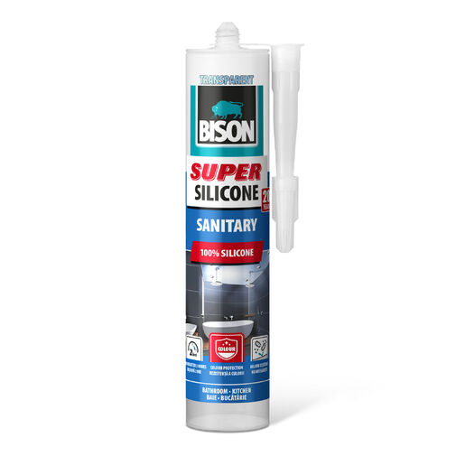 B17049 • Bison Super szaniter szilikon, átlátszó, 280 ml