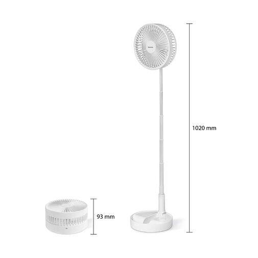 BW2052 • Összecsukható ventilátor - akkumulátoros, teleszkópos - 4800 mAh