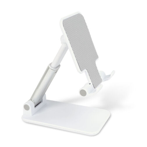 BW2062 • Asztali telefontartó állvány - állítható, összecsukható - 111 x 66 x 27 mm - fehér
