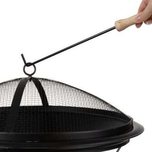 DA00115 • Kerti grill fedővel - 56 cm - fekete