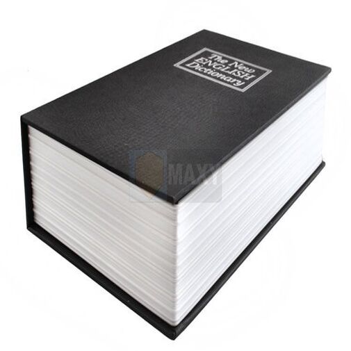 DA00338 • Széf - könyv megjelenés - 24 x 15,5 x 5,5 cm - fekete