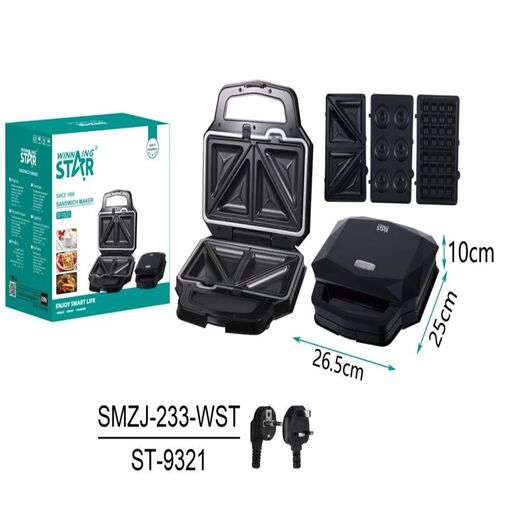 DA01187 • Tapadásmentes melegszendvics sütő - 1000 W