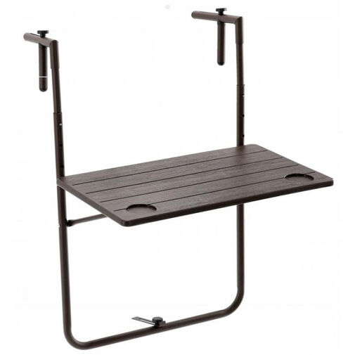 DA01189B • Lehajtható függő asztal erkélyre - szögletes - 60 x 64 x 83,5 cm