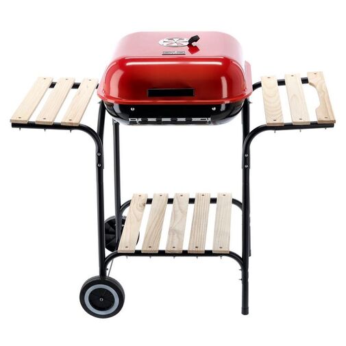 DA01192 • Kerekes kerti grill - piros - 96 x 45 x 75 cm