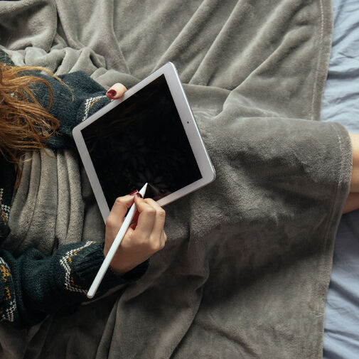 DA01204 • Fűthető USB -s takaró -  150 x 80 cm - 40 - 52°C - szürke